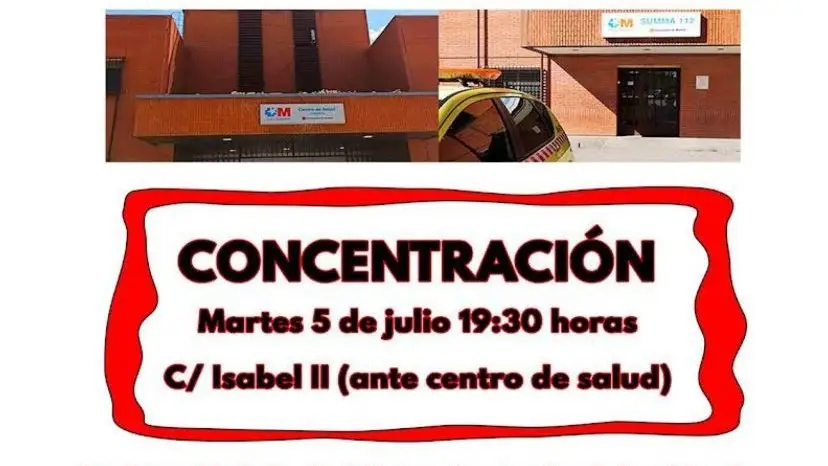 Correo electrónico enviado desde el mail de la secretaría del alcalde a las asociaciones de vecinos para que acudan a la protesta del próximo 5 de julio contra el Gobierno de Ayuso