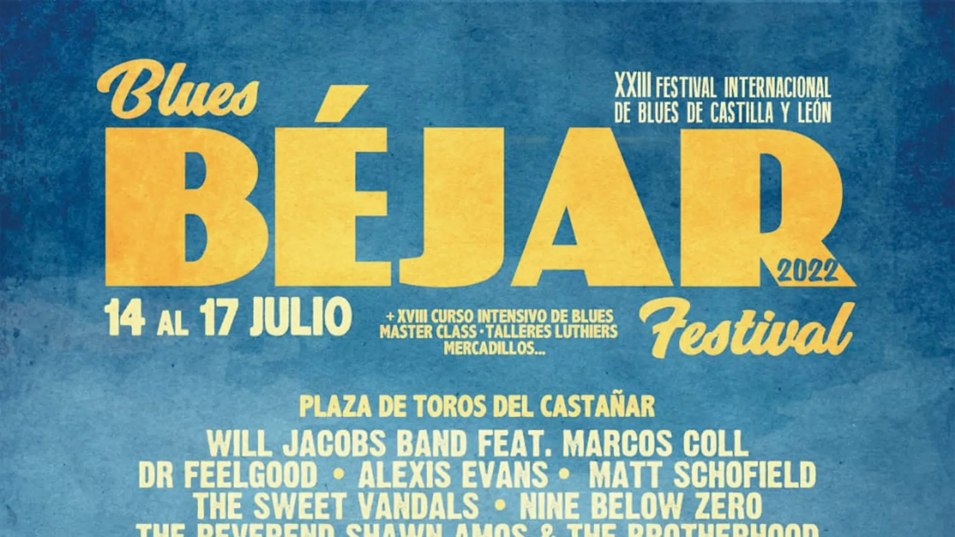 Cartel del Festival de Blues de Béjar