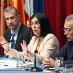 La ministra de Sanidad, Carolina Darias, asiste a la inauguración del curso de verano de la Universidad de Burgos (UBU) "Enfermedades infecciosas y Salud global: nuevas amenazas en un mundo cambiante"