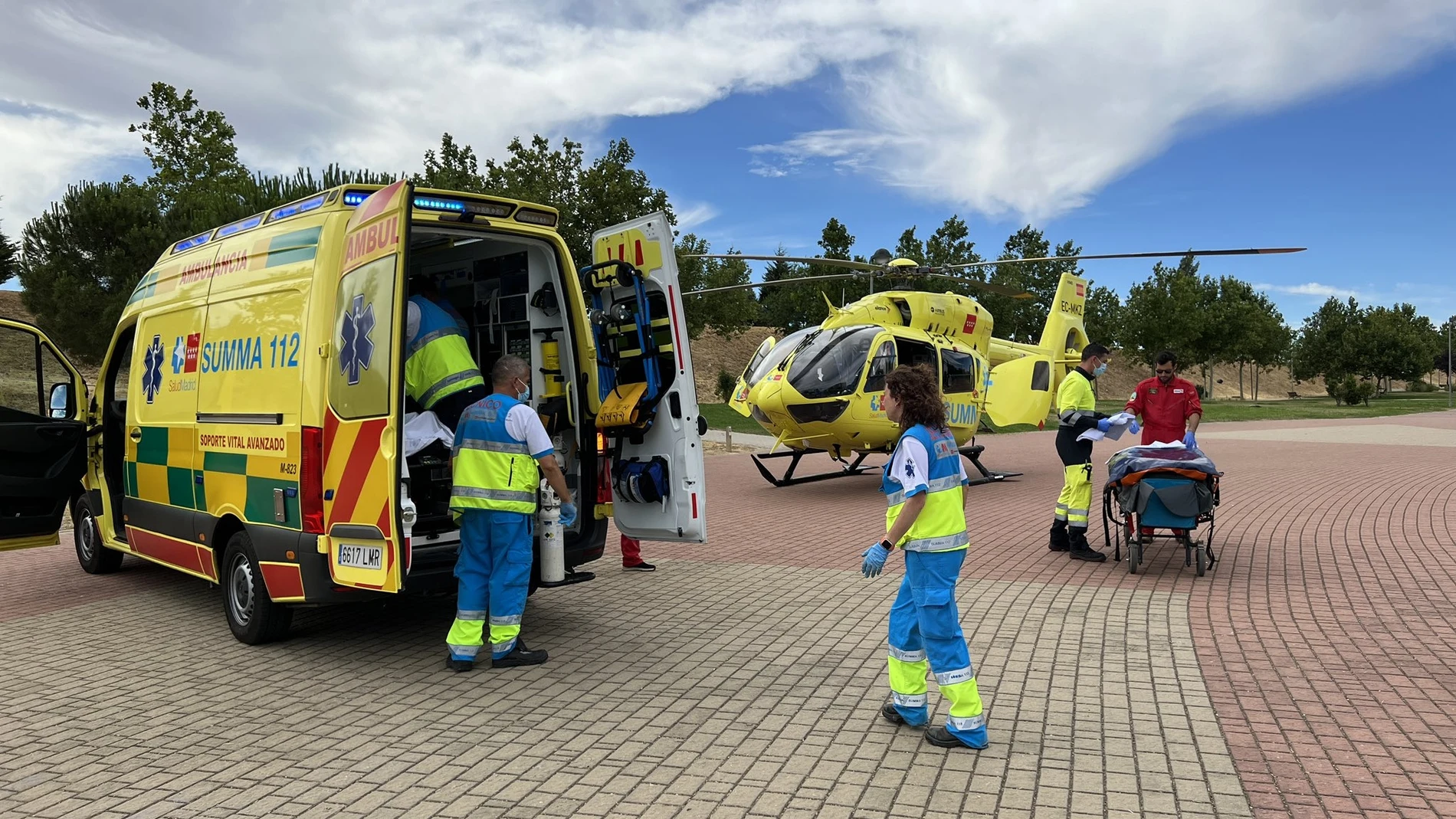 El niño fue trasladado en helicóptero a La Fe (imagen de archivo).