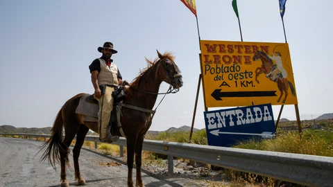 Imagen del poblado del oeste "Western Leone", en Taberna (Almería)