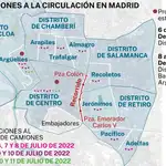 Restricciones al tráfico por el Día del Orgullo, en Madrid