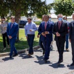 El consejero de Agricultura, Ganadería y Desarrollo Rural, Gerardo Dueñas, participa, junto al presidente de la Diputación Provincial, Carlos García, en el acto de cesión de espacios del CIFP Agraria de Ávila