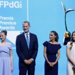 Los reyes Felipe VI y Letizia, junto a la princesa Leonor y la infanta Sofía, presiden este lunes la ceremonia de entrega de los Premios Princesa de Girona