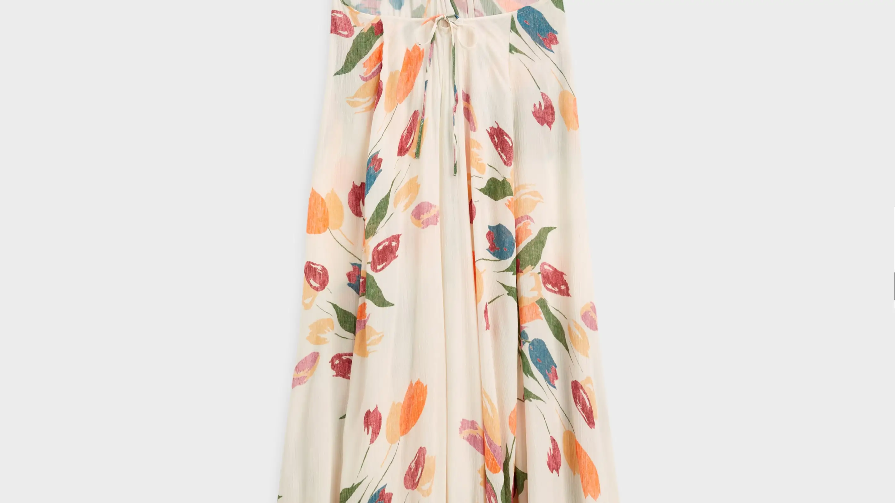 Vestido largo flor, de Oysho