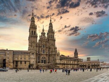 Espectacular panorámica de la plaza del Obradoiro, en Santiago de Compostela