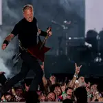 El guitarrista James Hetfield de Metallica en el festival Mad Cool 2022