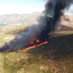 Incendio en San Esteban del Valle (Ávila). @NATURALEZACYL 07/07/2022