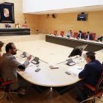 Reunión de los portavoces de los grupos parlamentarios en las Cortes