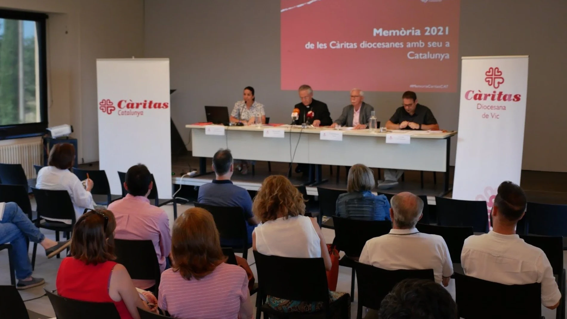Presentación de la memoria 2021 de Càritas Catalunya.