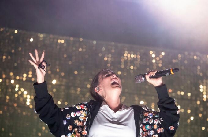 La cantante Rigoberta Bandini durante una actuación el pasado julio en el festival Cruïlla
