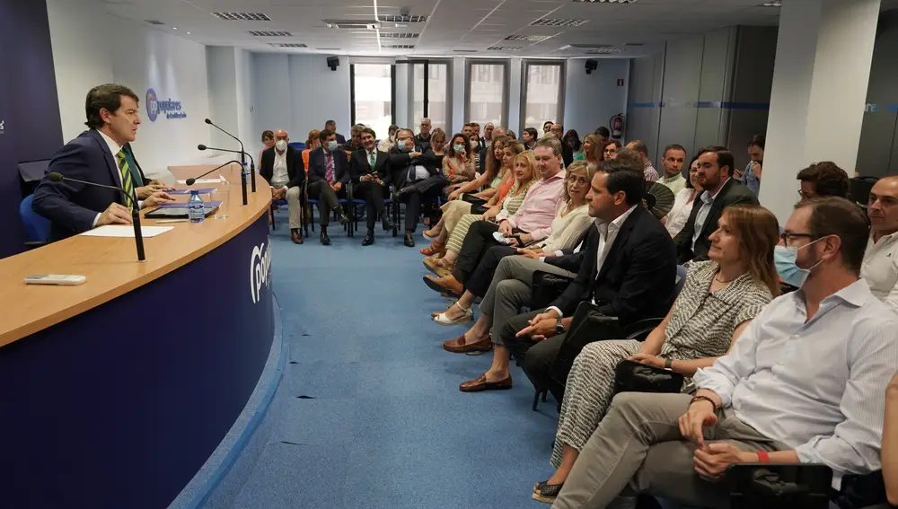 Comité Ejecutivo Autonómico del Partido Popular presidido por Fernández Mañueco