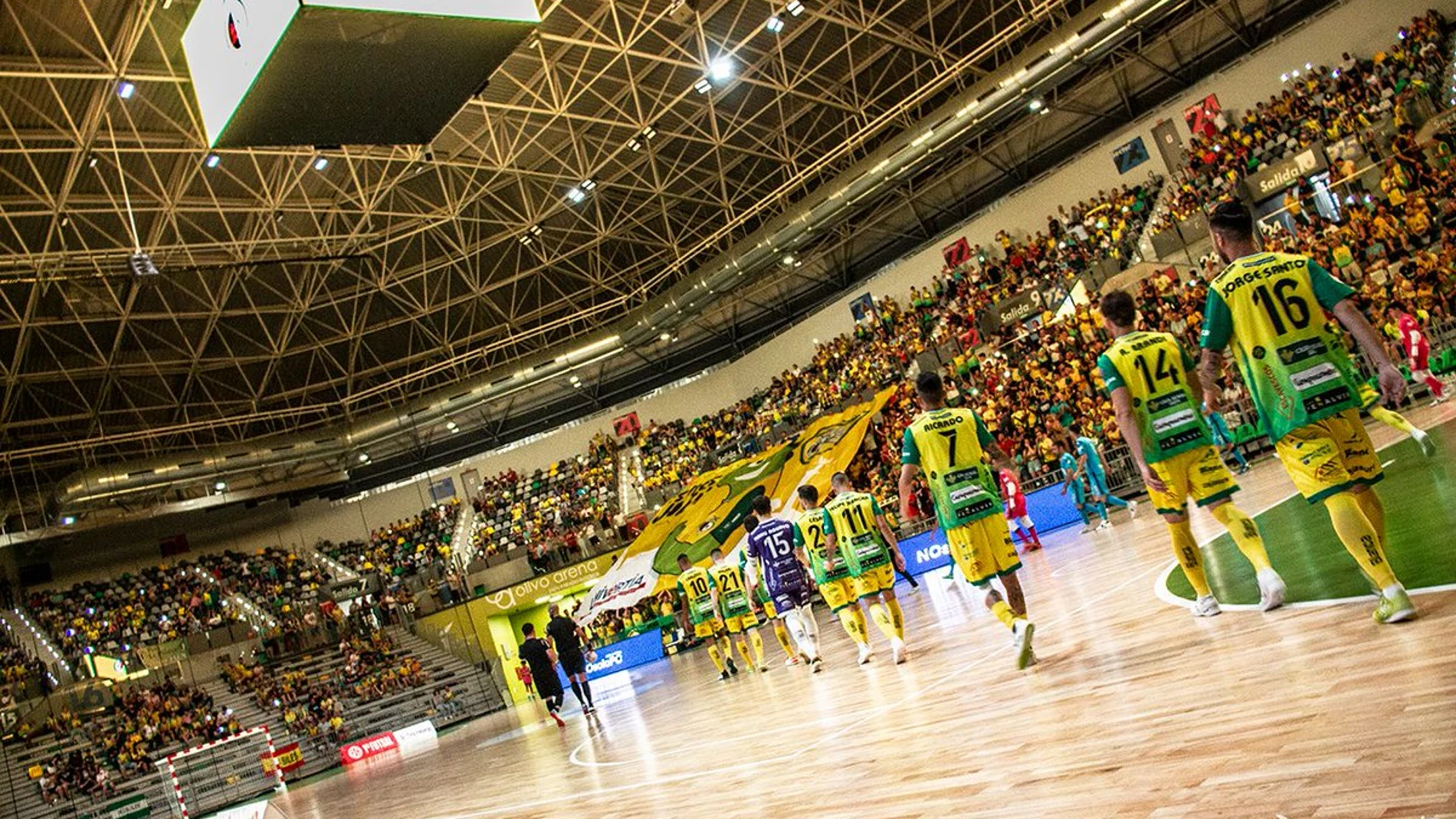 Los jugadores del Jaén Paraíso Interior