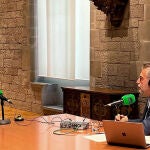 El presidente de la Generalitat de Cataluña, Pere Aragonès, en "Más de uno", con Carlos Alsina.
