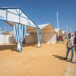 Las nuevas casetas ya se están montando