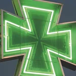 luminoso cruz de farmacia