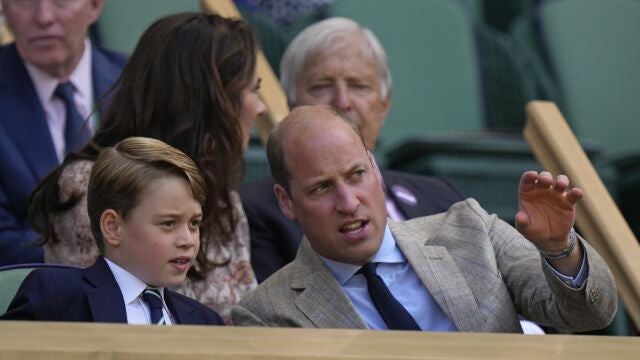 Los príncipes Guillermo y George en Wimbledon