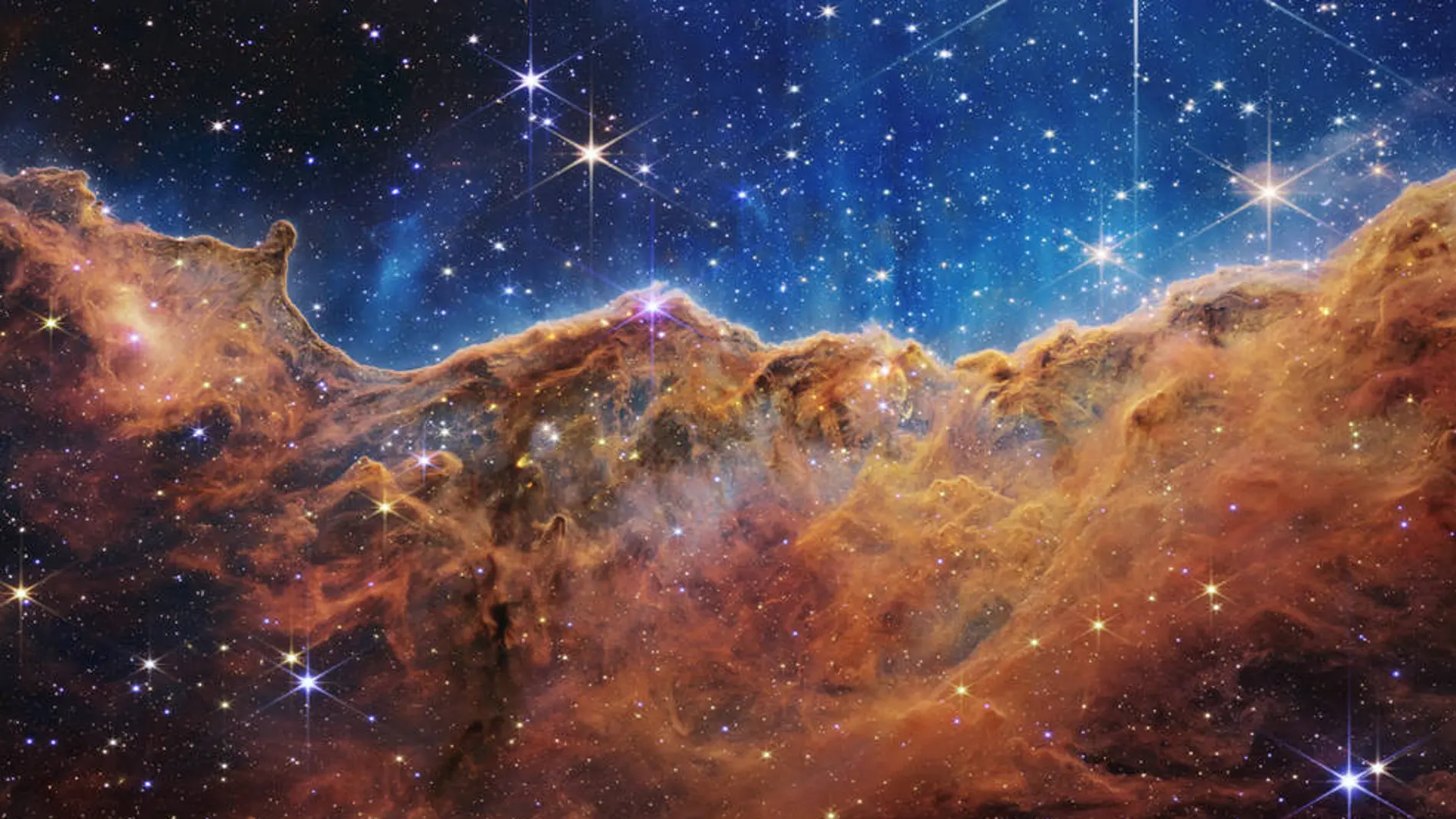 Nebulosa de la Quilla, una región de gas y polvo estelar.