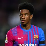 Alejandro Balde con el Barcelona.