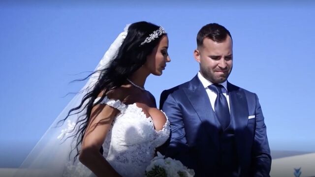 Aurah Ruiz y Jesé Rodríguez durante su boda.