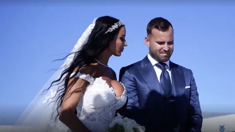 Aurah Ruiz y Jesé Rodríguez durante su boda.