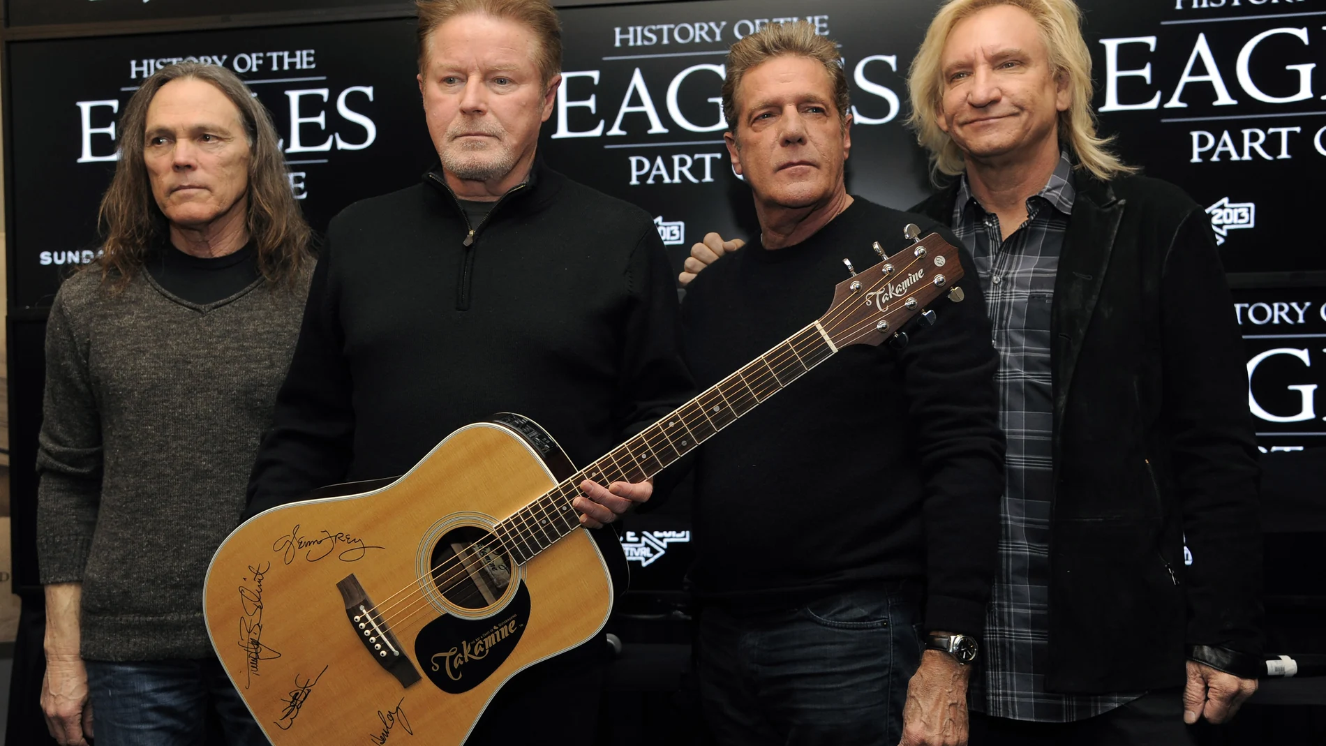 Miembros de The Eagles: desde la izquierda, Timothy B. Schmit, Don Henley, Glenn Frey y Joe Walsh