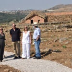 La delegada territorial, Yolanda de Gregorio, visita el yacimiento de Numancia, en el que la Junta ha finalizado actuaciones de mejora del itinerario