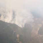 Imagen del incendio forestal en Candelario (Salamanca) @NATURALEZACYL 14/07/2022