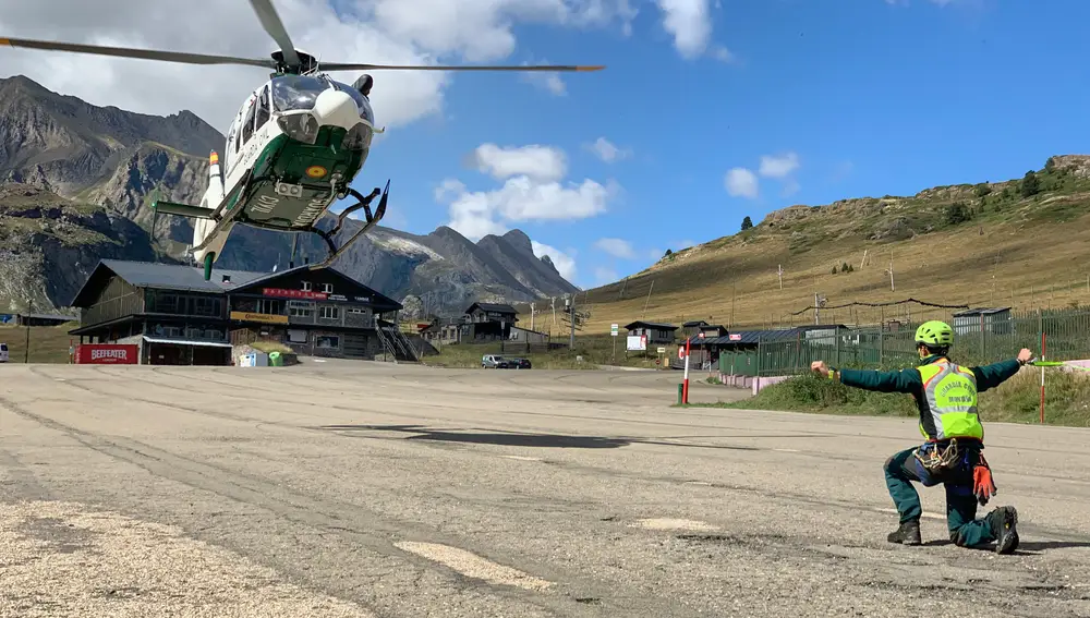 Ejercicios y formación de Steven Alejos, joven palentino que ha ingresado en el Grupo Especial de Montaña de la Guardia Civil