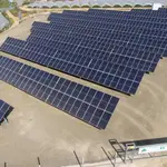 Una de las plantas fotovoltaicas. COMUNIDAD DE REGANTES EL FRESNO