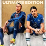 Kylian Mbappé y Sam Kerr en la portada de la edición Ultimate de "FIFA 23".