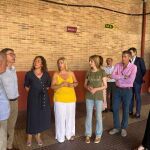 La consejera María González Corral visita las obras en la estación de autobuses de Soria