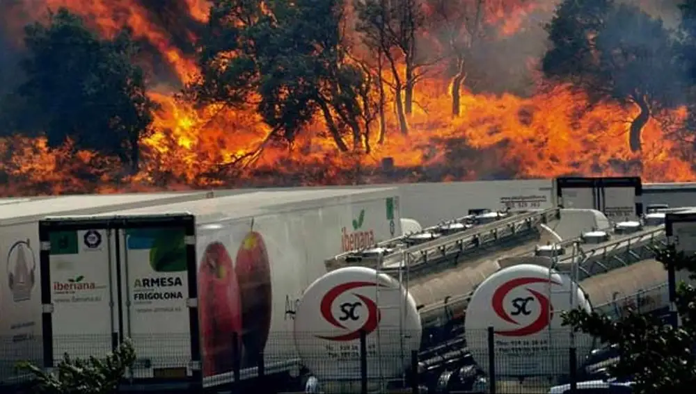 La Jonquera sufrió en 2012 uno de los peores incendios de este siglo en Cataluña