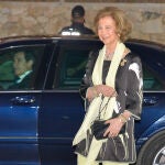 La reina Sofía a su llegada al concierto de música clásica The Encore Music Festival. EFE/Antonio Paz
