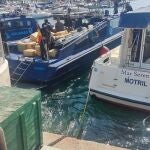 Lancha intervenida con toneladas de hachís. AEAT
