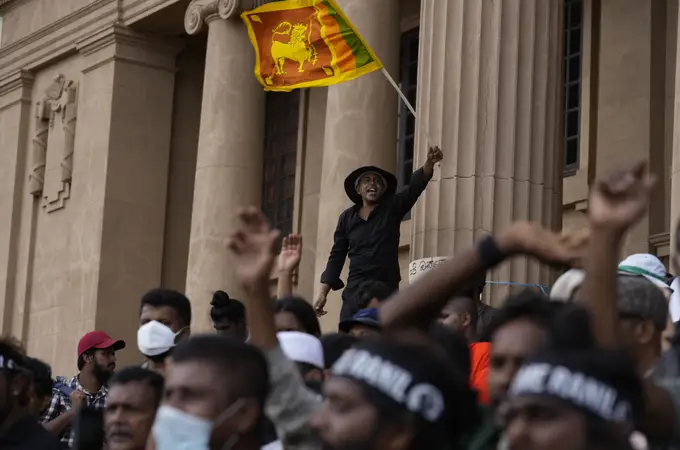El nuevo presidente de Sri Lanka no apaga las protestas