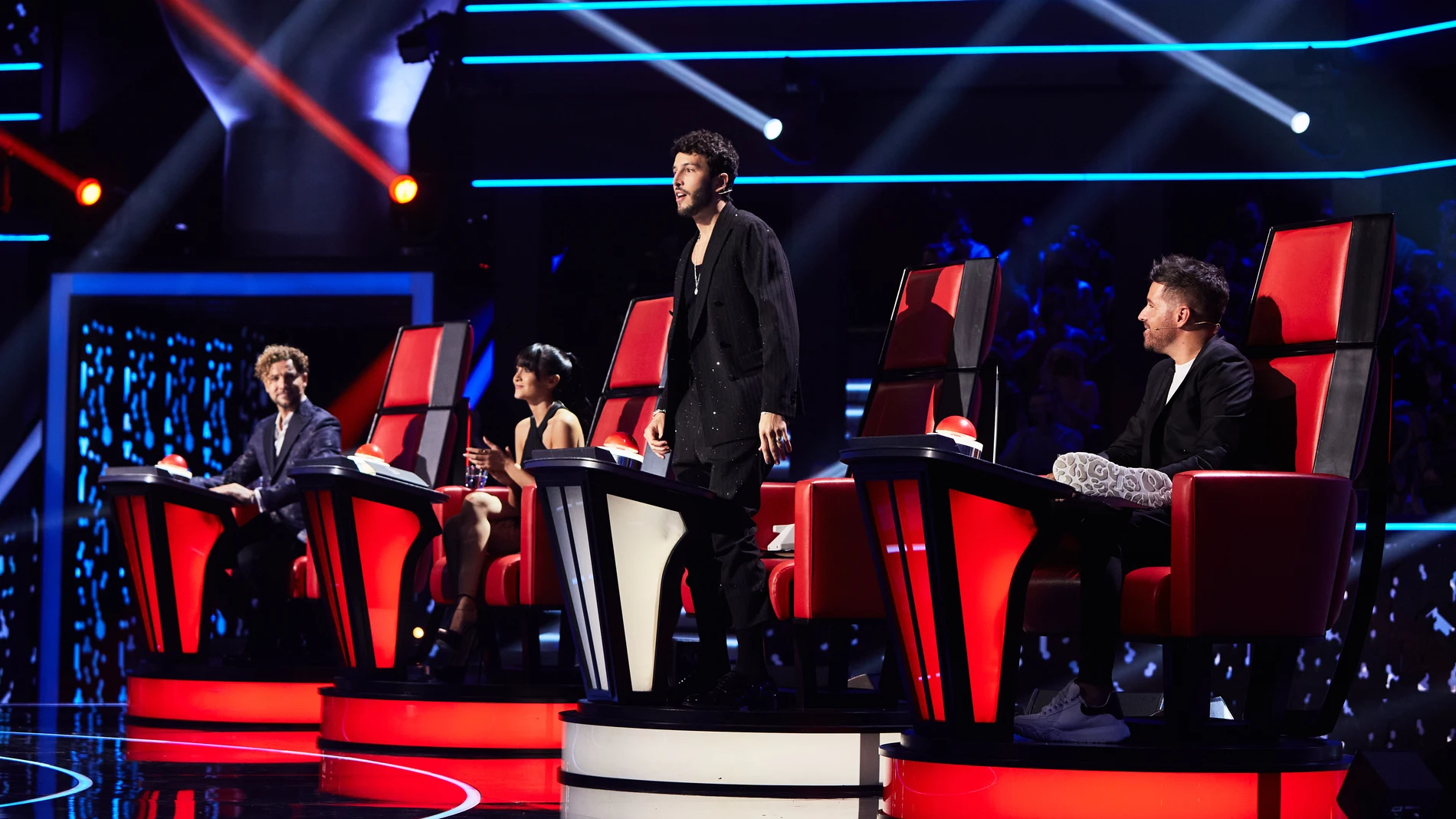 Los cuatro coaches, Bisbal, Aitana, Yatra y López tendrán que tomar la decisión más difícil