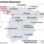 Estado de los incendios en España