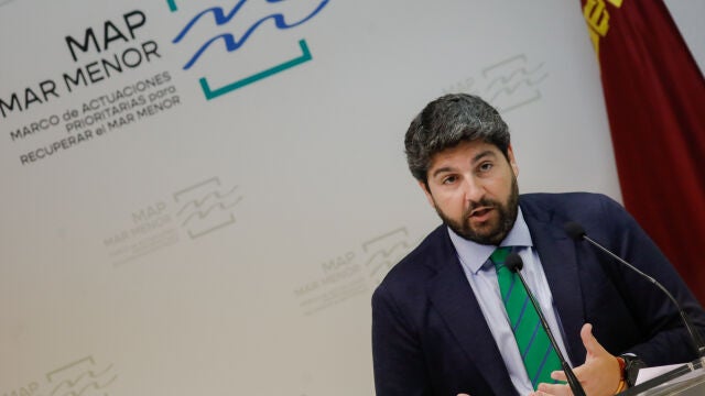 El presidente de la Región de Murcia, Fernando López Miras