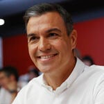 El presidente del Gobierno, Pedro Sánchez, al inicio del Comité Federal