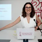 La vicepresidenta del Consell, Aitana Mas, informa de los asuntos tratados en la reunión semanal del ejecutivo valenciano