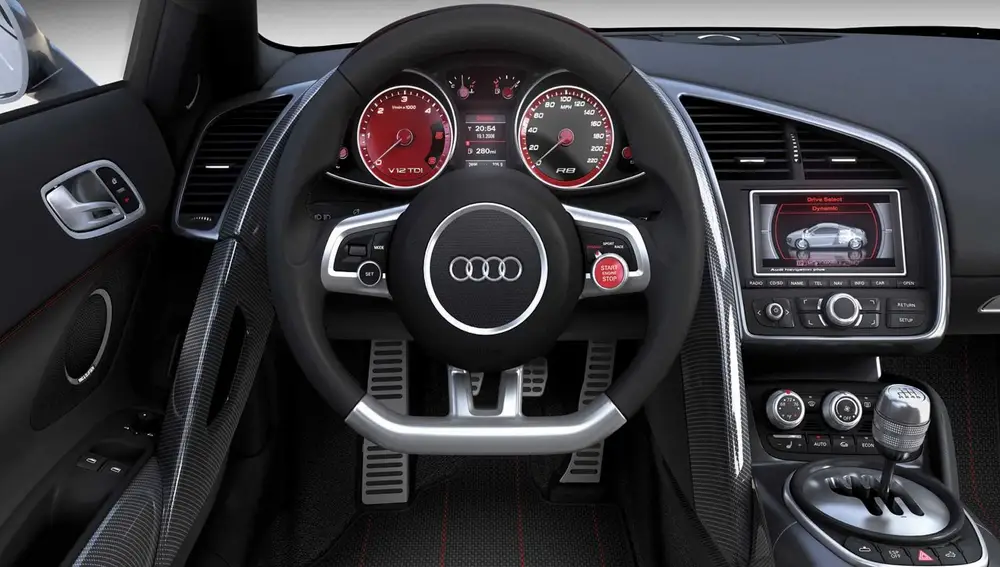 Interior del nuevo superdeportivo de Audi.