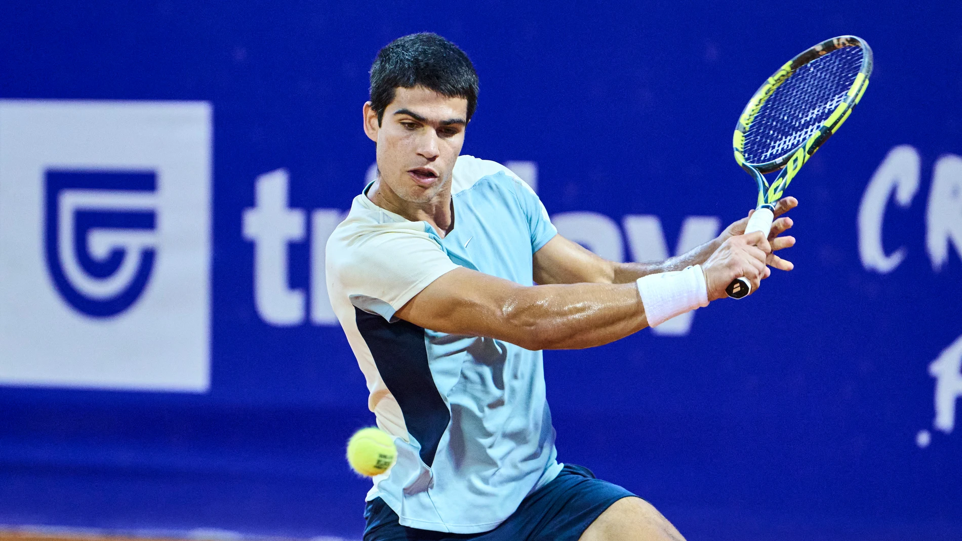 Alcaraz, en el torneo de Umag