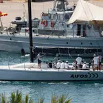 El velero Aifos sale de Porto Pí con el Felipe VI a bordo