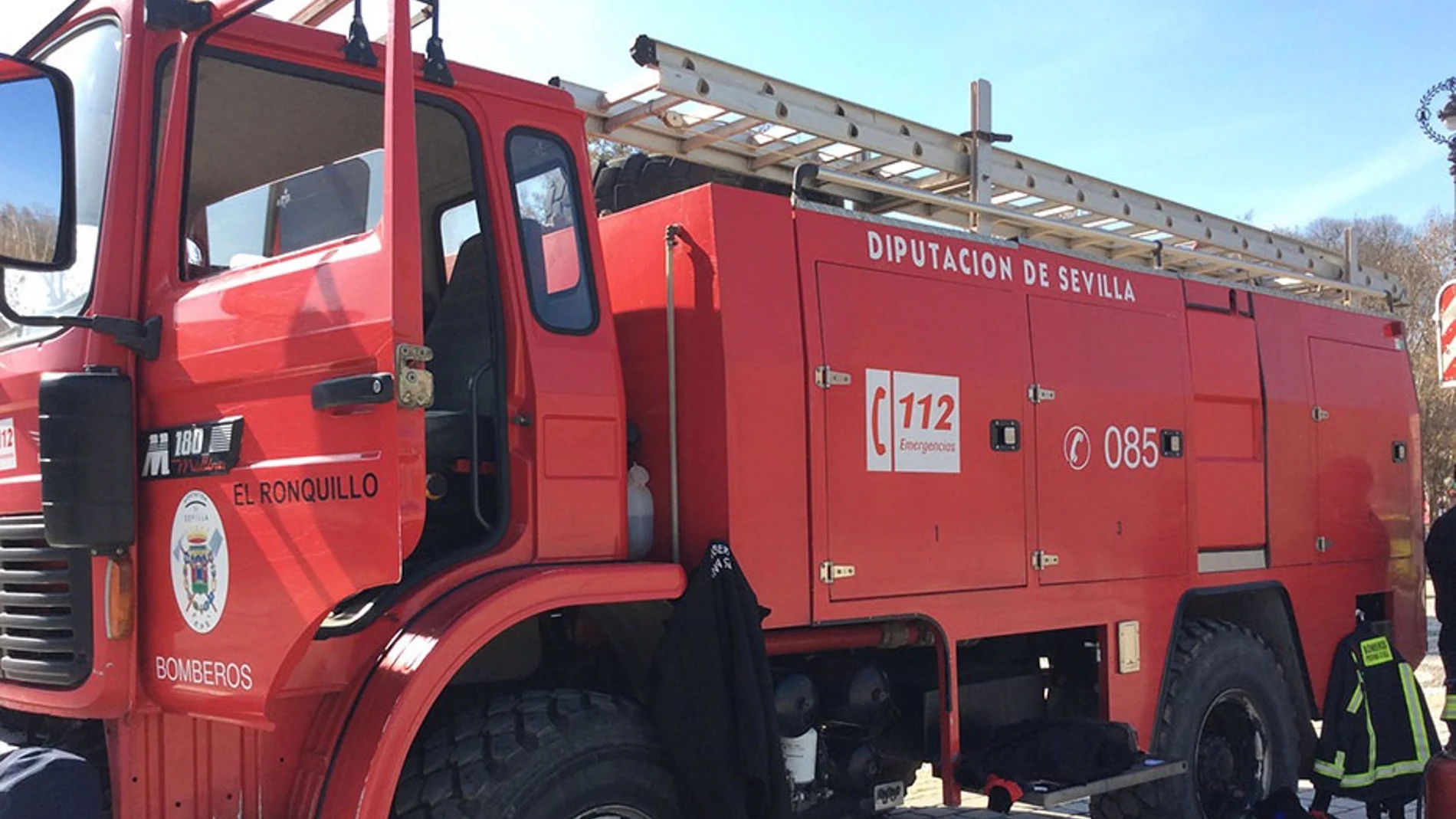 Camión de bomberos de la Diputación de Sevilla