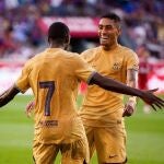 Dembélé fue el autor del primer gol del Barça ante el New York Red Bulls