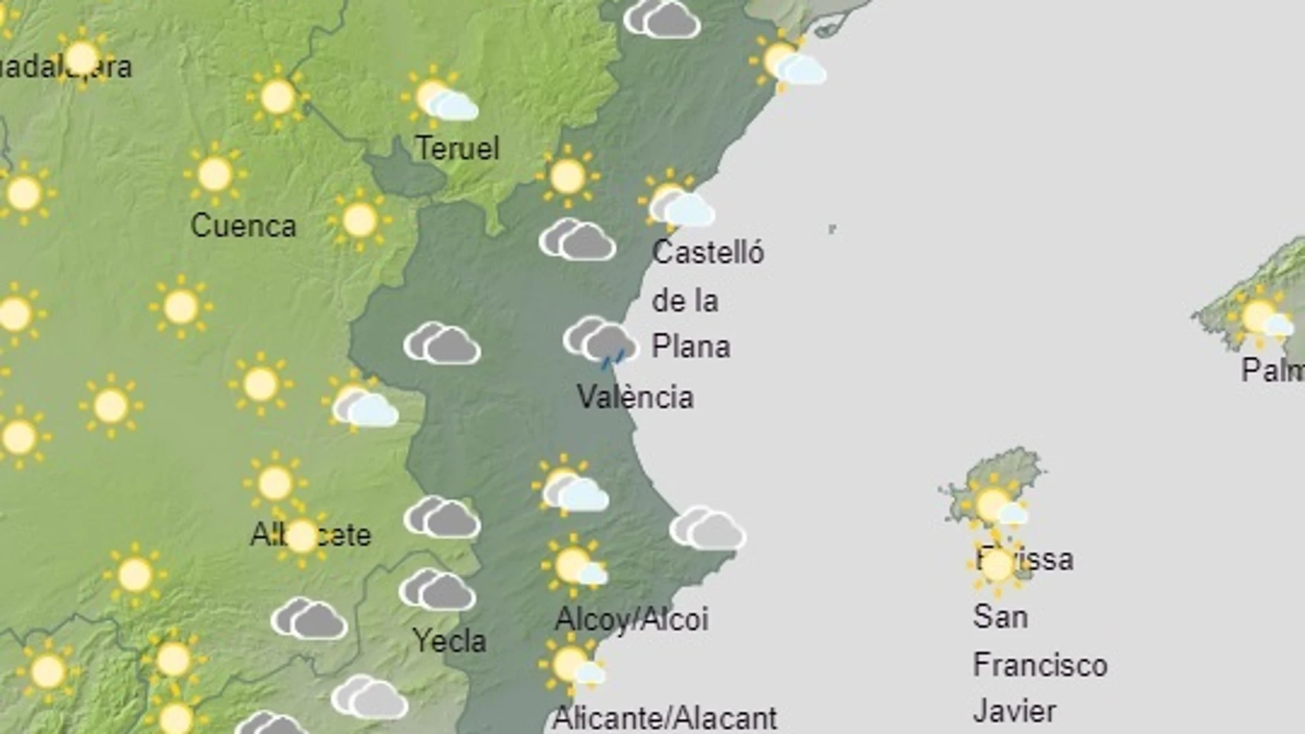 Predicción meteorológica del 31 de julio