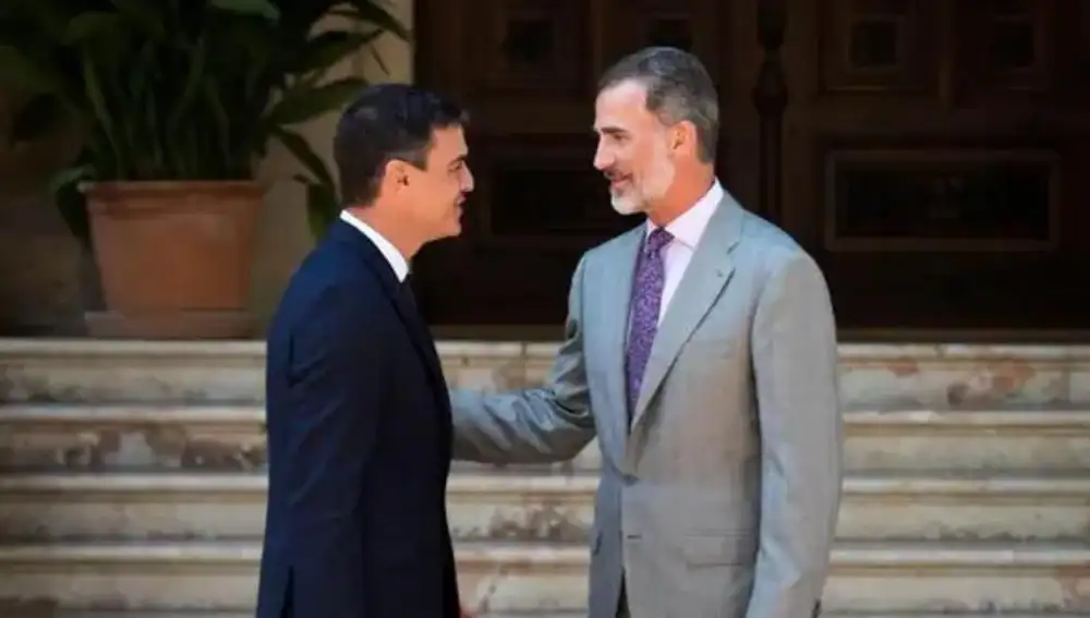 El Rey Felipe VI y Pedro Sánchez en Palma