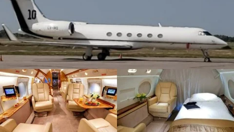 El espectacular avión de Messi