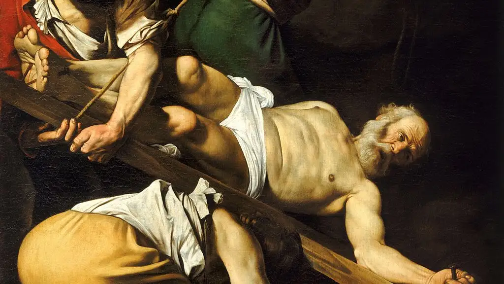 La Crucifixión de Pedro, una pintura de Caravaggio | Dominio Público